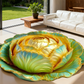 Alfombrilla antideslizante absorbente con diseño floral realista en 3D