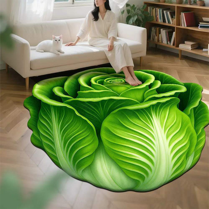 Alfombrilla antideslizante absorbente con diseño floral realista en 3D