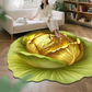 Alfombrilla antideslizante absorbente con diseño floral realista en 3D