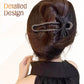 Elegante horquilla con lazo negro brillante para recogidos
