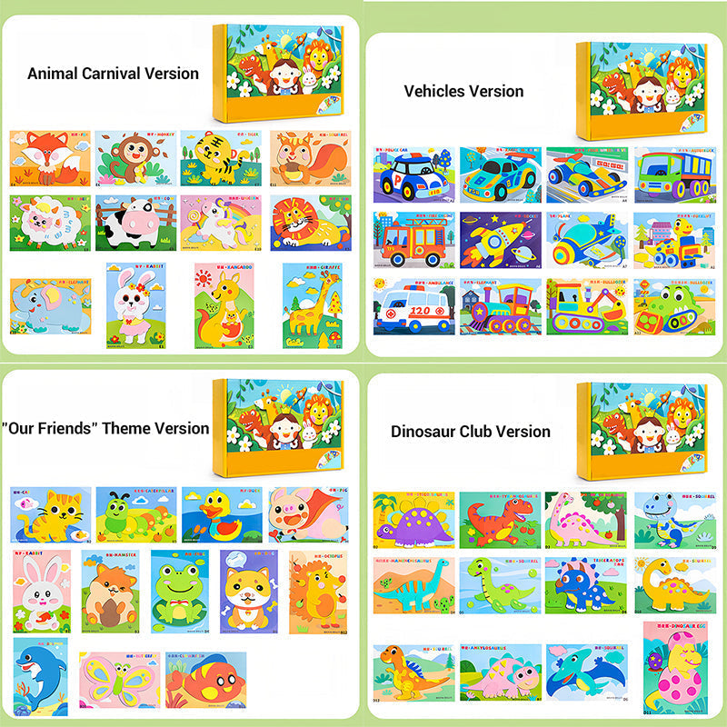 Pegatinas 3D de EVA para Manualidades Infantiles