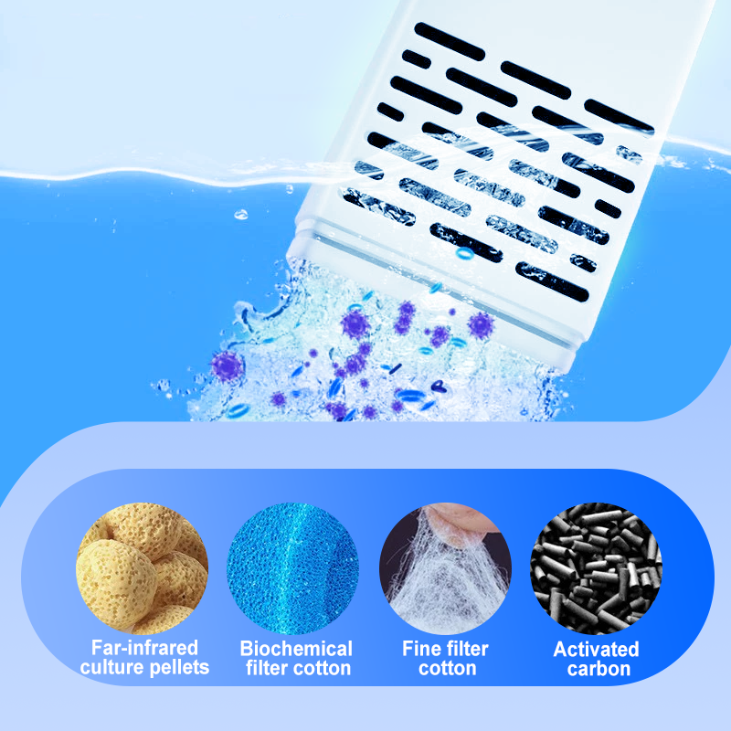 🔥Descuento por tiempo limitado🔥Filtro 3 en 1 para pecera: filtración, oxigenación y bombeo de agua