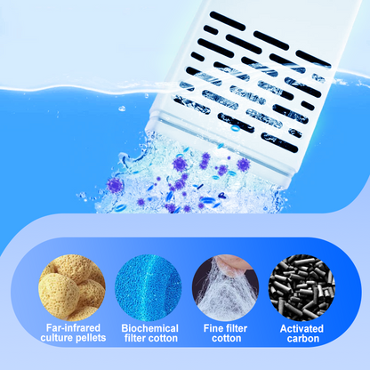 🔥Descuento por tiempo limitado🔥Filtro 3 en 1 para pecera: filtración, oxigenación y bombeo de agua