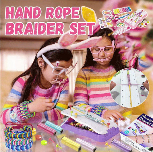 🧵 50% DE DESCUENTO ! ✨ Kit DIY Trenzas de Cuerda Manual - Incluye Colores Variados, Ideal para Pulseras y Manualidades Creativas 🎨📦
