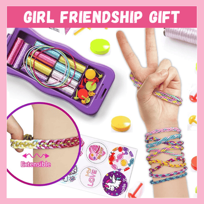 🧵 50% DE DESCUENTO ! ✨ Kit DIY Trenzas de Cuerda Manual - Incluye Colores Variados, Ideal para Pulseras y Manualidades Creativas 🎨📦