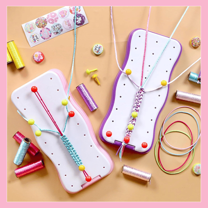 🧵 50% DE DESCUENTO ! ✨ Kit DIY Trenzas de Cuerda Manual - Incluye Colores Variados, Ideal para Pulseras y Manualidades Creativas 🎨📦