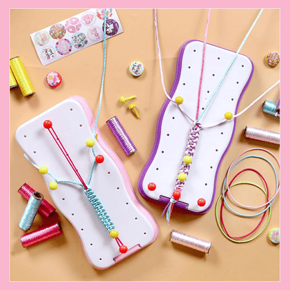🧵 50% DE DESCUENTO ! ✨ Kit DIY Trenzas de Cuerda Manual - Incluye Colores Variados, Ideal para Pulseras y Manualidades Creativas 🎨📦