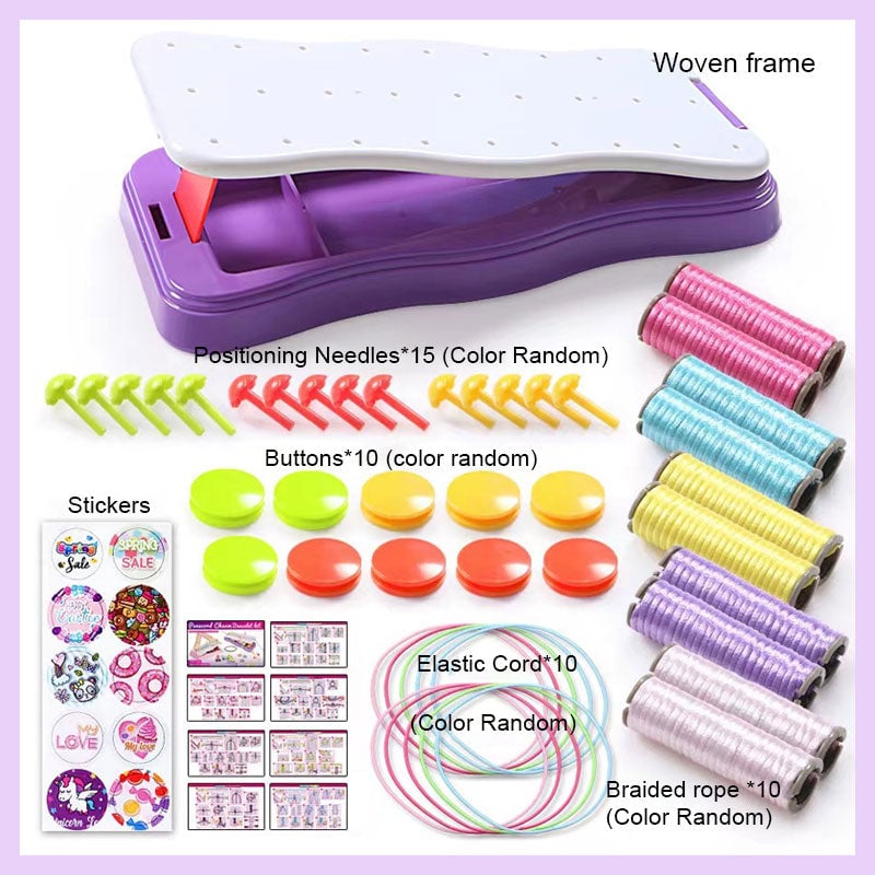 🧵 50% DE DESCUENTO ! ✨ Kit DIY Trenzas de Cuerda Manual - Incluye Colores Variados, Ideal para Pulseras y Manualidades Creativas 🎨📦