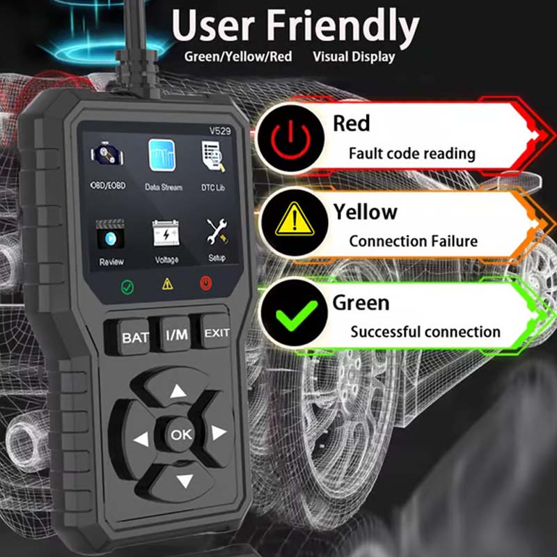 🔧✨ Herramienta de Diagnóstico OBD2 Profesional – Compatible con la mayoría de vehículos, ofrece un análisis rápido y preciso 🚗📱