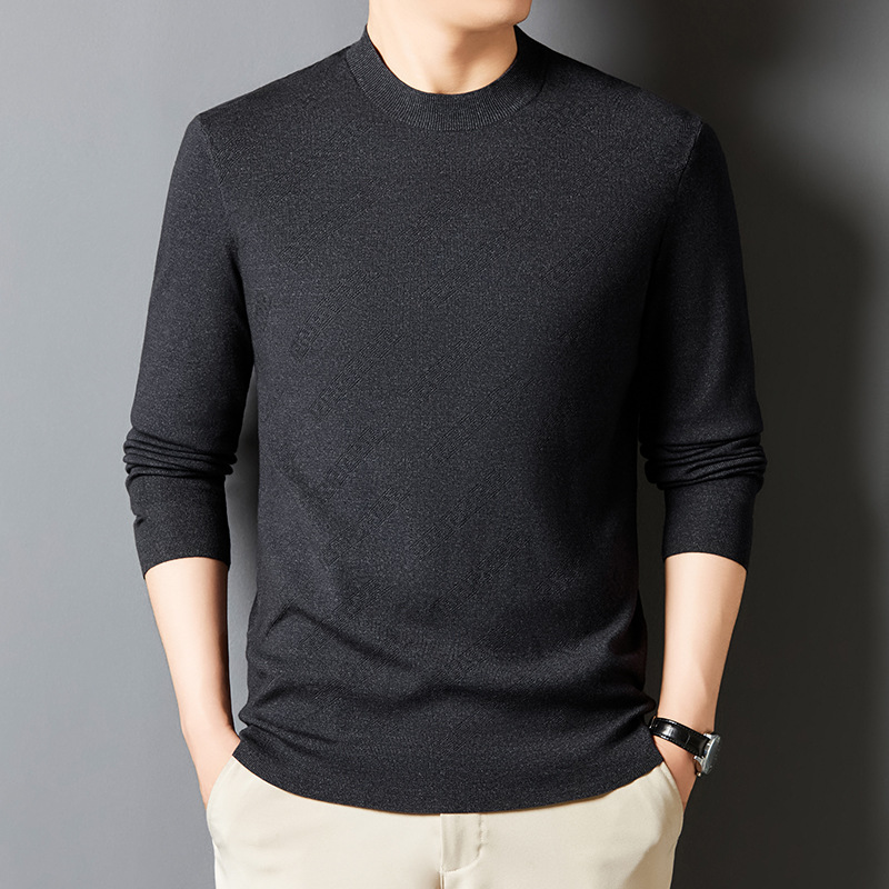 Suéter para Hombre de Cuello Redondo con Jacquard