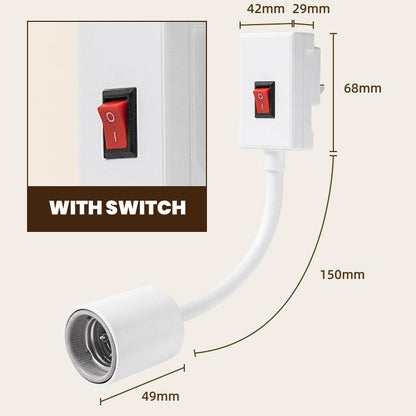 Enchufe de Luz de Baño de Alta Potencia con Interruptor