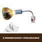 Enchufe de Luz de Baño de Alta Potencia con Interruptor