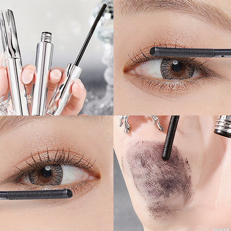 Compre 1 y obtenga 1 grati ✨ Máscara de Pestañas con Fibras Resistente al Agua - Alargamiento y Curva Instantánea sin Grumos para un Look Dramático 🌟👁️