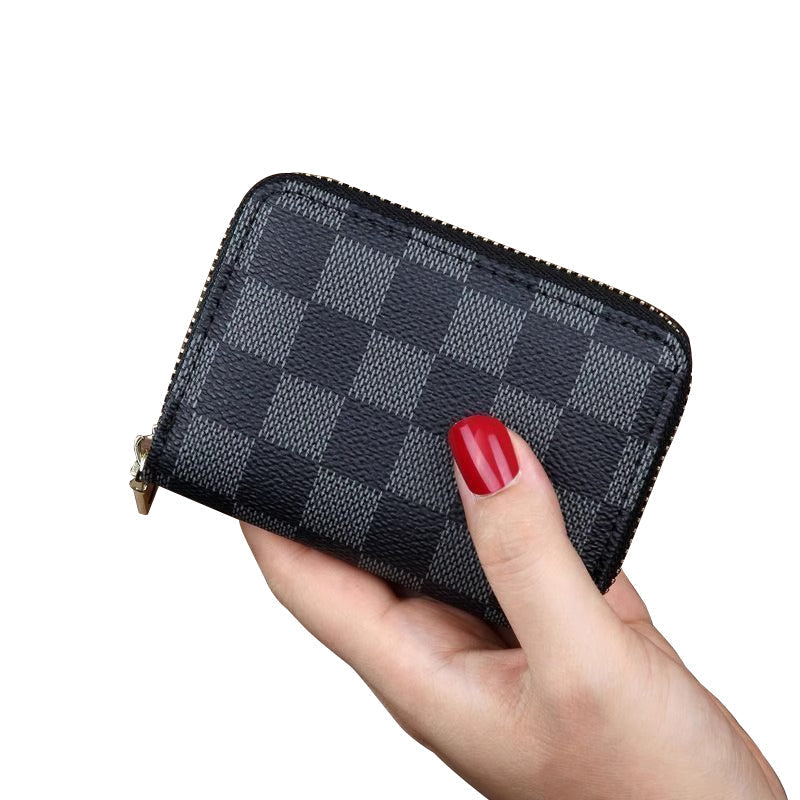 Cartera con Cremallera y Bloqueo RFID para Tarjetas de Crédito