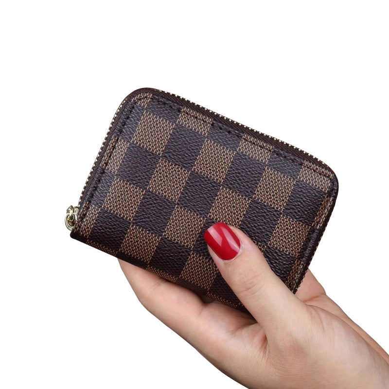 Cartera con Cremallera y Bloqueo RFID para Tarjetas de Crédito