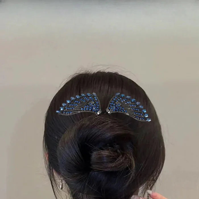 Moldeador Vintage para Moños con Strass para Mujer