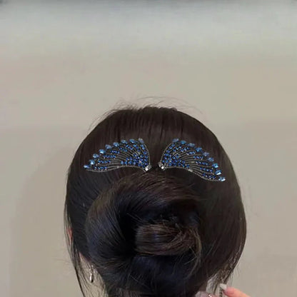 Moldeador Vintage para Moños con Strass para Mujer