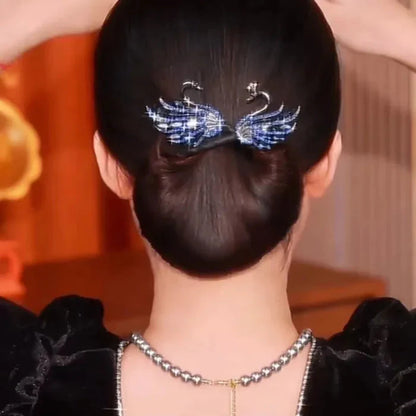 Moldeador Vintage para Moños con Strass para Mujer