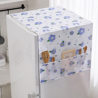 Funda Antipolvo para Refrigerador con Bolsillos de Almacenamiento