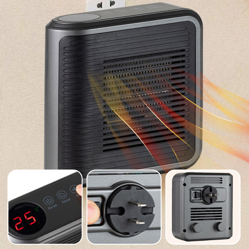 Calentador de espacio de salida de pared de 800W con termostato y temporizador ajustables