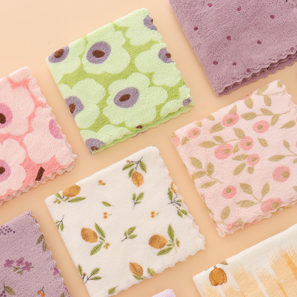 🔥Oferta especial 2025🔥paños de cocina de franela coral: paños de limpieza superabsorbentes y de secado rápido para uso doméstico y en la cocina 🍽️🧽