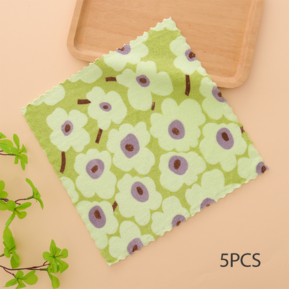 🔥Oferta especial 2025🔥paños de cocina de franela coral: paños de limpieza superabsorbentes y de secado rápido para uso doméstico y en la cocina 🍽️🧽