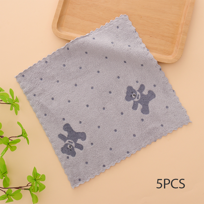 🔥Oferta especial 2025🔥paños de cocina de franela coral: paños de limpieza superabsorbentes y de secado rápido para uso doméstico y en la cocina 🍽️🧽
