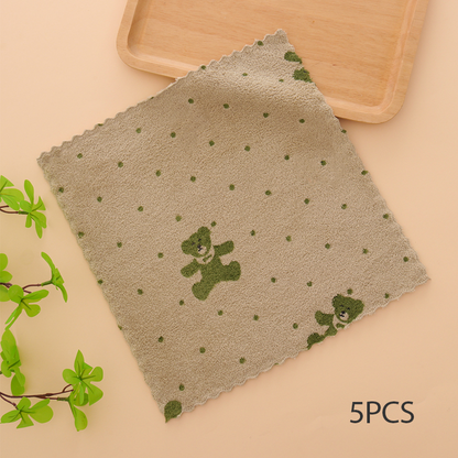 🔥Oferta especial 2025🔥paños de cocina de franela coral: paños de limpieza superabsorbentes y de secado rápido para uso doméstico y en la cocina 🍽️🧽