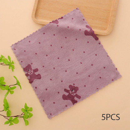 🔥Oferta especial 2025🔥paños de cocina de franela coral: paños de limpieza superabsorbentes y de secado rápido para uso doméstico y en la cocina 🍽️🧽