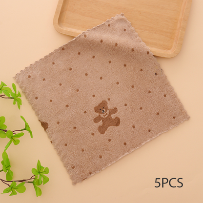 🔥Oferta especial 2025🔥paños de cocina de franela coral: paños de limpieza superabsorbentes y de secado rápido para uso doméstico y en la cocina 🍽️🧽
