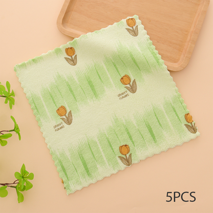 🔥Oferta especial 2025🔥paños de cocina de franela coral: paños de limpieza superabsorbentes y de secado rápido para uso doméstico y en la cocina 🍽️🧽