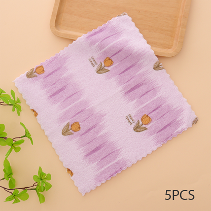 🔥Oferta especial 2025🔥paños de cocina de franela coral: paños de limpieza superabsorbentes y de secado rápido para uso doméstico y en la cocina 🍽️🧽
