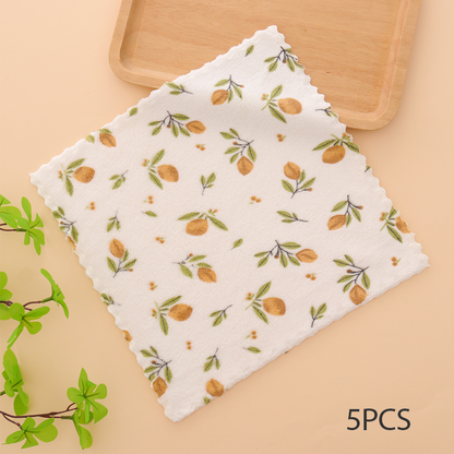 🔥Oferta especial 2025🔥paños de cocina de franela coral: paños de limpieza superabsorbentes y de secado rápido para uso doméstico y en la cocina 🍽️🧽