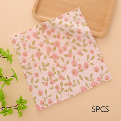 🔥Oferta especial 2025🔥paños de cocina de franela coral: paños de limpieza superabsorbentes y de secado rápido para uso doméstico y en la cocina 🍽️🧽