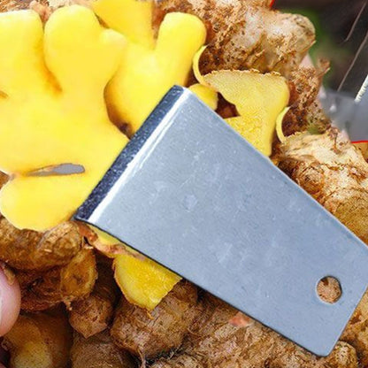 🔥 ¡COMPRA 2 LLEVA 3! ✨ Pelador de Jengibre Afilado - Diseño Ergonómico y Seguro para Rallar Rápidamente Jengibre, Ajo y Verduras 🧄🥕