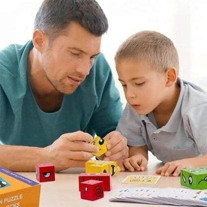 ⏰ El mejor regalo👼-Bloques de construcción 3D que cambian las expresiones faciales