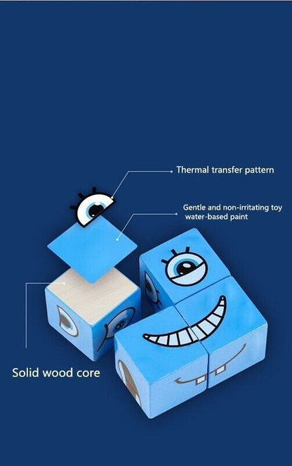 ⏰ El mejor regalo👼-Bloques de construcción 3D que cambian las expresiones faciales