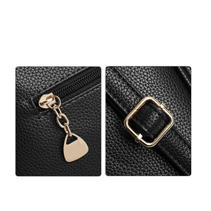 Bolso bandolera de piel sintética suave y elegante