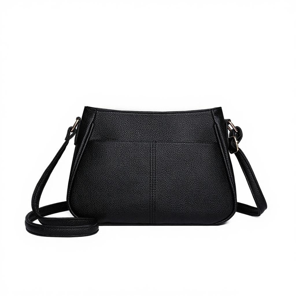 Bolso bandolera de piel sintética suave y elegante
