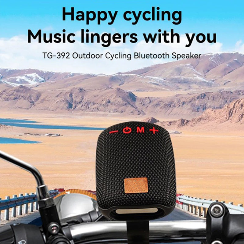 Altavoz Bluetooth impermeable para bicicleta con soporte de montaje