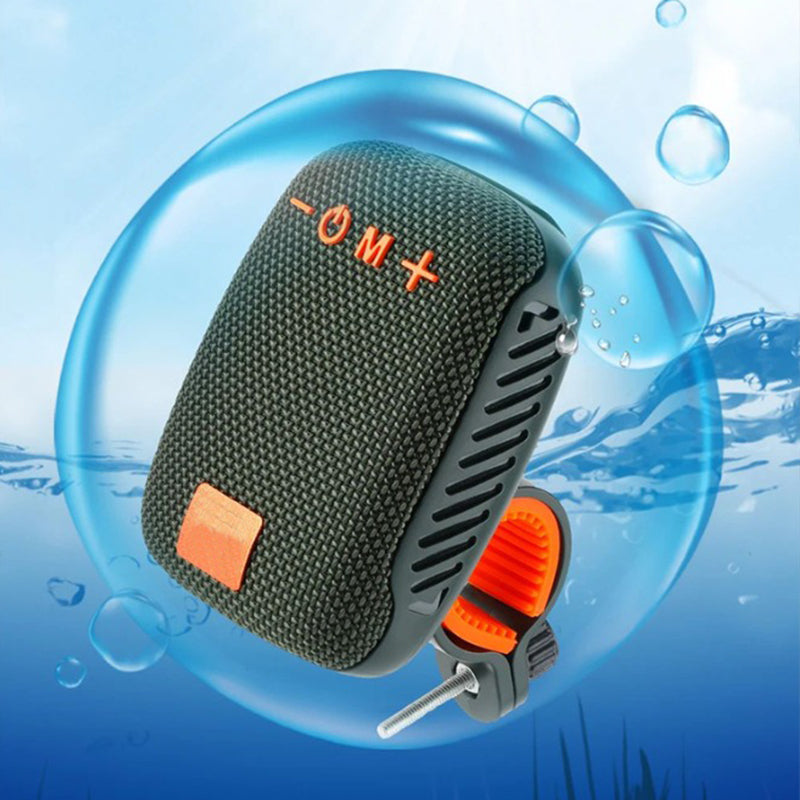 Altavoz Bluetooth impermeable para bicicleta con soporte de montaje