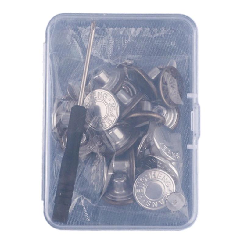 Juego de botones para jeans extraíbles sin costura
