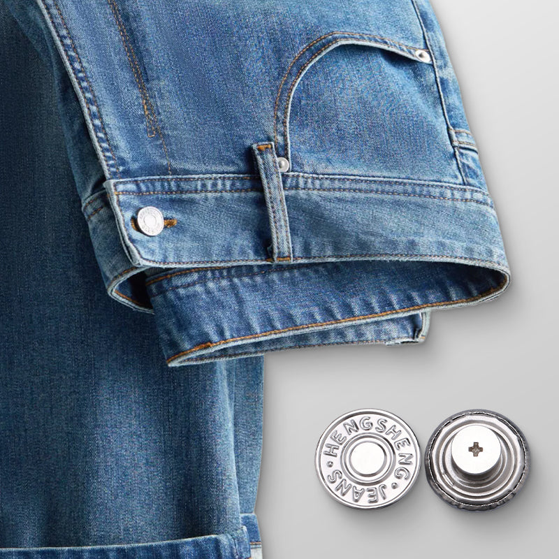 Juego de botones para jeans extraíbles sin costura