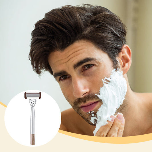 Maquinilla de afeitar manual con hojas multiacer