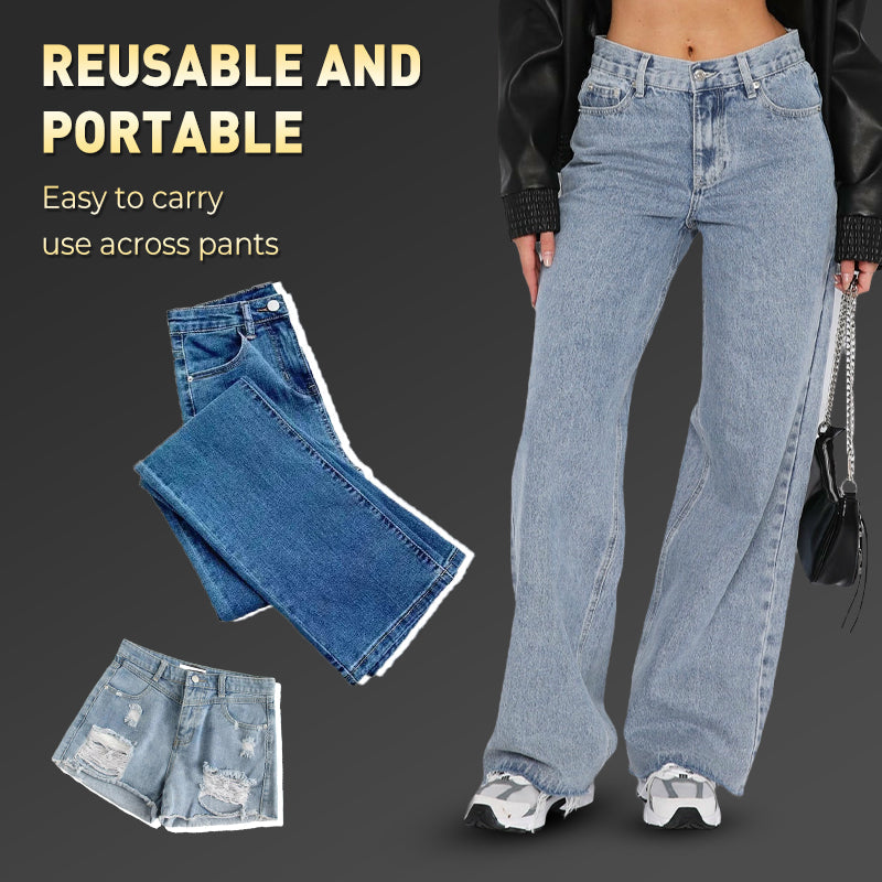 ¡Botón de extensión de cintura para jeans con resorte metálico! 🔩👖