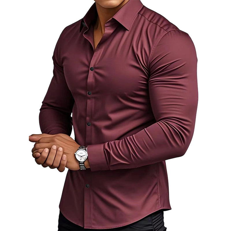 🔥【1° Más Vendido】😫 Camisa Rígida? Solapa Algodón Transpirable, ¡Cómoda 12H! ⏳💼 Consultores Recomiendan! Camisa Solapa, ¡Impecable Siempre!⚡️