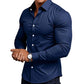 🔥【1° Más Vendido】😫 Camisa Rígida? Solapa Algodón Transpirable, ¡Cómoda 12H! ⏳💼 Consultores Recomiendan! Camisa Solapa, ¡Impecable Siempre!⚡️