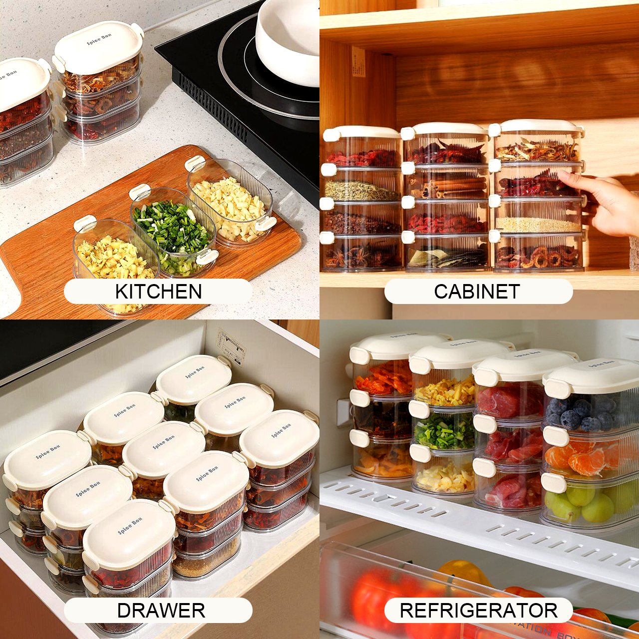 🔥Oferta especial 49 % de descuento🔥Caja multiusos para guardar especias