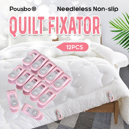 Pousbo® Sujetador Antideslizante para Colchas Sin Aguja (12 unidades)