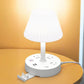 Lámpara de mesa con puerto USB y enchufe